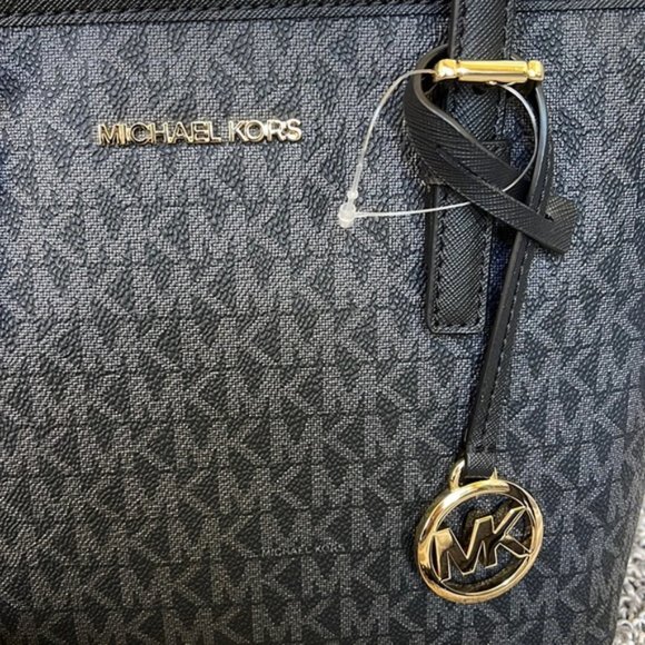 Michael Kors Jet Set Travel XS Carryall Tote Top Zip Tote Black - Picture 9 of 16